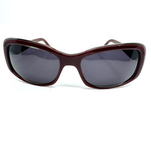 Ellen Tracy Sagitta Burgundy Sunglasses Red Full Rim 120 H10117